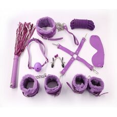БДСМ набор 10 предметов фиолетовый 1