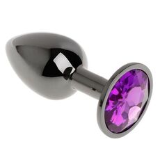 Анальная пробка с фиолетовым кристаллом, S 1