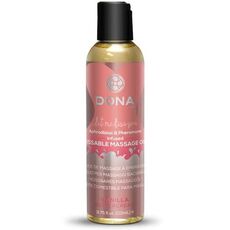 Вкусовое массажное масло с феромонами и ароматом "Ванильный крем" DONA Kissable Massage Oil 1