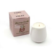 Массажная свеча "TIME HEAT" Табак & Зелёный чай, 45 мл 1