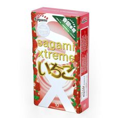 Презервативы Sagami Xtreme с ароматом клубники, 10 шт 1