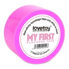 Бондажный скотч My First Non Sticky Bondage Tape розовый 15м 1
