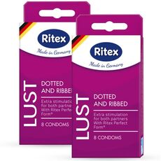 Презервативы рифленые с пупырышками Ritex Lust № 3, 8 шт 1