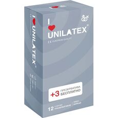 Презервативы ребристые Unilatex Ribbed, 12+3 шт 1