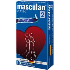 Презервативы с пупырышками Masculan 2 Classic, 10 шт 1
