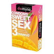 ПРЕЗЕРВАТИВЫ DOMINO SWEET SEX MANGO 3штуки (оральные) 1