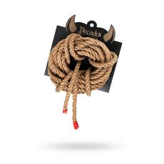 Веревка джутовая PECADO BDSM, 8мм, 5м 1