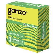 Презервативы супертонкие Ganzo Ultra Thin, 3 шт 1