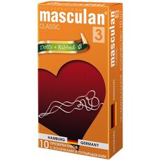 Презервативы с колечками и пупырышками Masculan 3 Classic, 10 шт 1