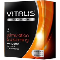 Презервативы с согревающим эффектом Vitalis Stimulation, 3 шт 1