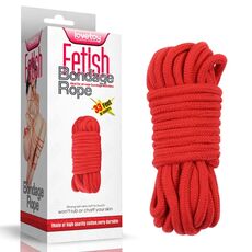 Верёвка Fetish Bondage Rope 10 м, красная 1