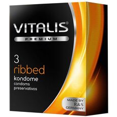 Презервативы ребристые Vitalis Ribbed, 3 шт 1