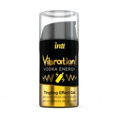 Возбуждающий гель с эффектом вибрации Vibration! Vodka+energy, 15 мл 1