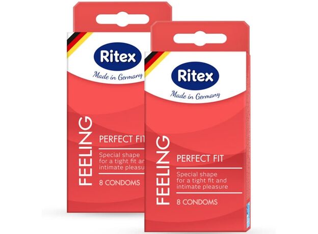 ПРЕЗЕРВАТИВЫ "RITEX PERFECT FIT № 8" (АНАТОМИЧЕСКОЙ ФОРМЫ С НАКОПИТЕЛЕМ), 8 штук 1