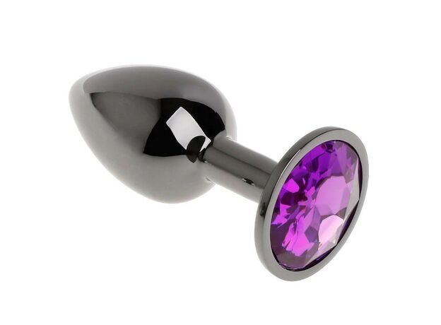 Анальная пробка с фиолетовым кристаллом, S 1