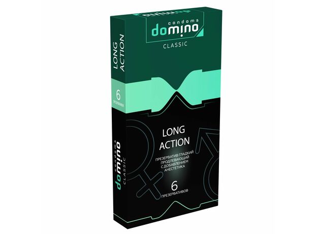 Презервативы "DOMINO CLASSIC LONG ACTION" 6 штук 1
