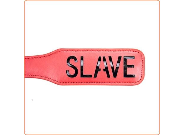 Шлепалка красная "Slave" 2