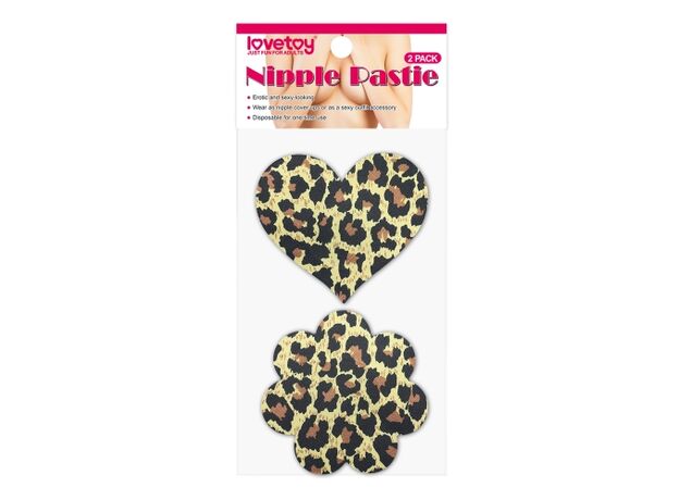 Наклейки на соски Leopard Sexy Nipple Pasties (2 Pack) 1