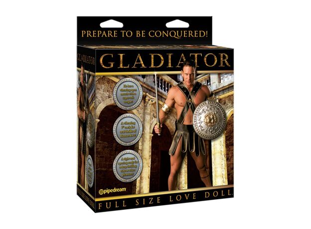 Кукла Gladiator с виброфаллосом и языком 1