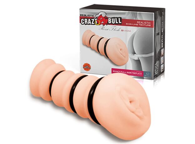 Crazy Bull Rossi Flesh 3D Мастурбатор вагина с утягивающими кольцами 3