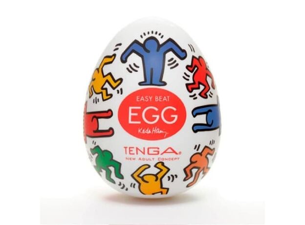 TENGA&Keith Haring Egg Мастурбатор яйцо Dance 1