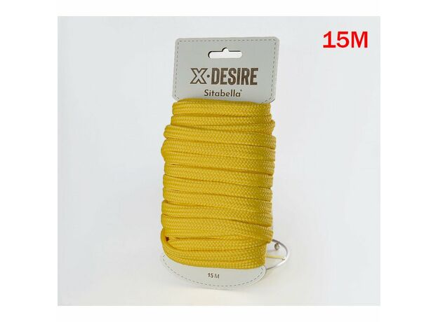 Веревка для бондажа, желтая, 15м. 1