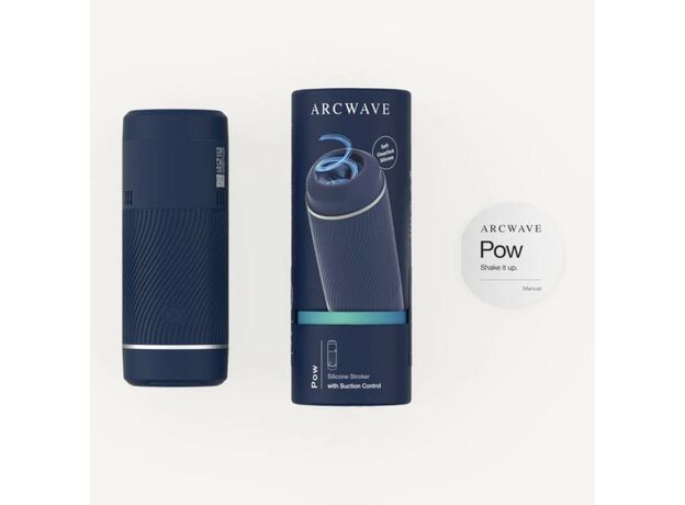 Инновационный мастурбатор с контролем всасывания Arcwave Pow (голубой) 2