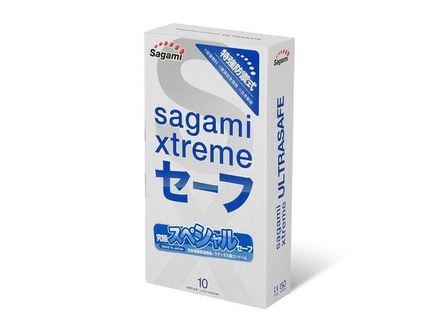 Презервативы с двойной смазкой Sagami Xtreme Ultrasafe, 10 шт 1