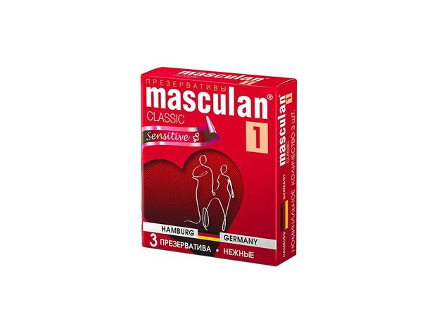 Презервативы классические Masculan 1 Classic, 3 шт 1