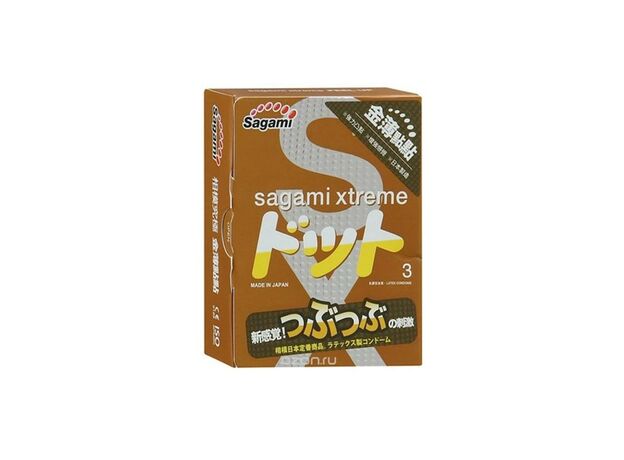 Презервативы с точками Sagami Xtreme Feel Up, 3 шт 1