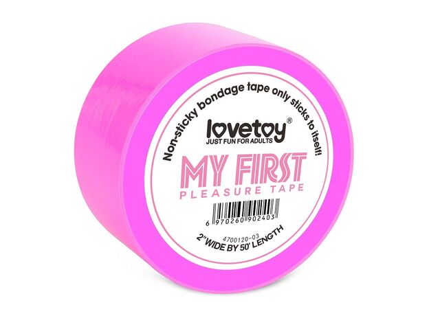 Бондажный скотч My First Non Sticky Bondage Tape розовый 15м 1
