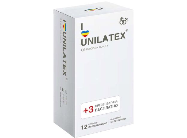 Презервативы Unilatex "Multifruits" цветные, 12 шт 1