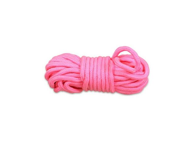 Верёвка Fetish Bondage Rope 10 м., розовая 1