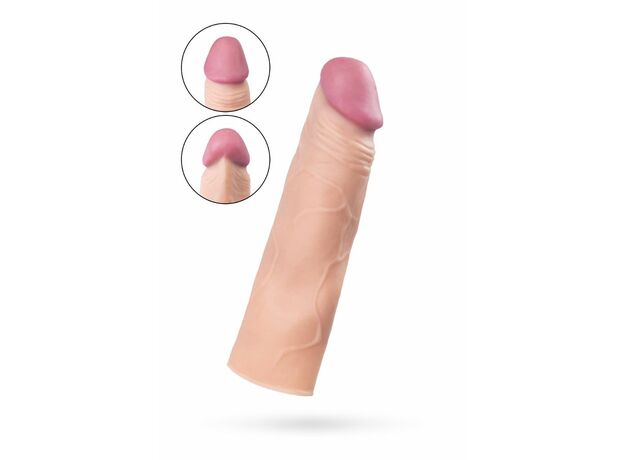 Насадка на пенис TOYFA A-Toys SoftSkin, 16,5 см 2
