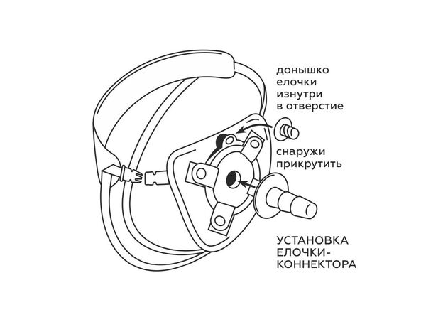 Страпон Best Uni Strap с 2 насадками 6