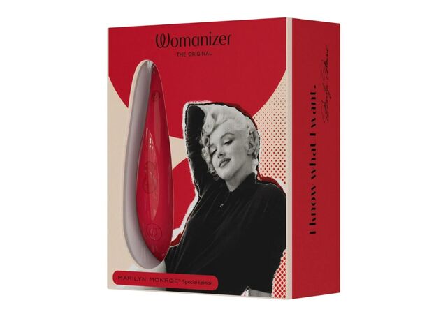 Бесконтактный клиторальный стимулятор Womanizer Marilyn Monroe ярко-красный 1