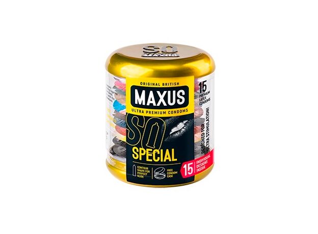 Презервативы точечно-ребристые Maxus Special, 15 шт 1