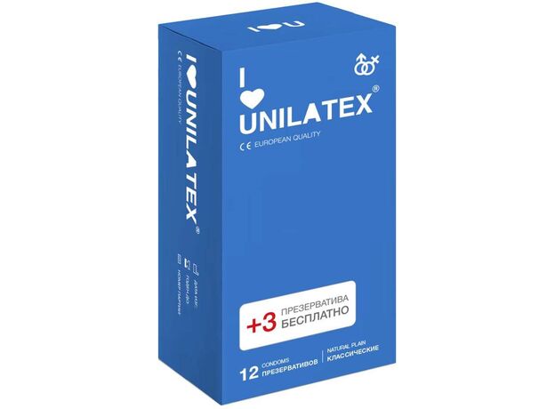 Презервативы классические Unilatex Natural Plain, 12 шт 1