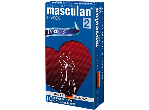 Презервативы с пупырышками Masculan 2 Classic, 10 шт 1