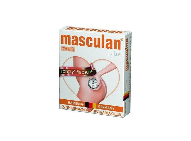 Презервативы с продлевающим эффектом Masculan 3 Ultra, 3 шт 1