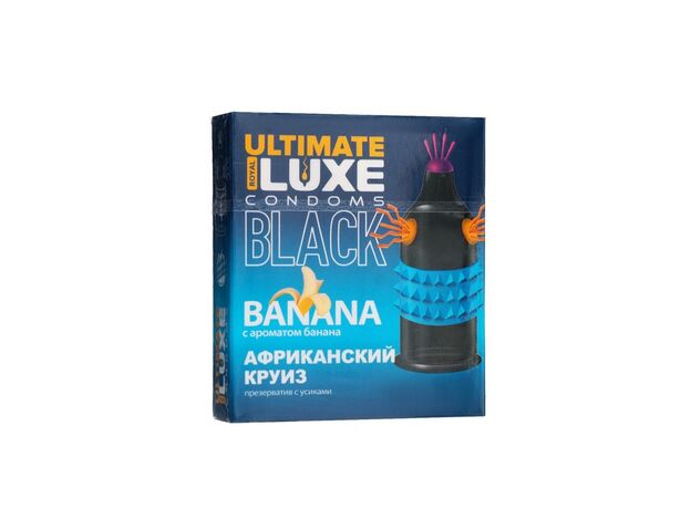 Презервативы Luxe BLACK ULTIMATE Африканский Круиз, банан, 1 шт. 1