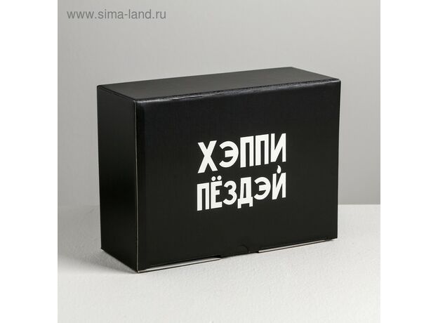 Коробка‒пенал «Хэппи пёздей», 26 × 19 × 10 см 1