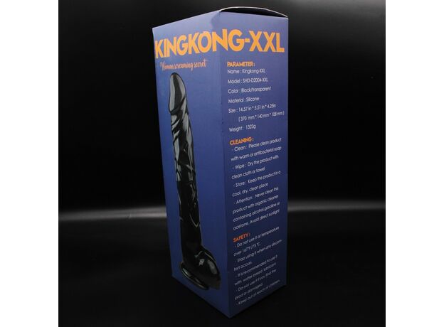 Фаллоимитатор-гигант на присоске "Kingkong-XXL" (прозрачный) 8