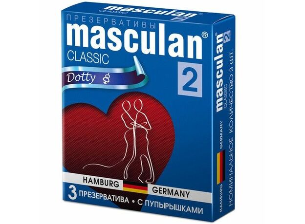 Презервативы с пупырышками Masculan 2 Classic, 3 шт 1