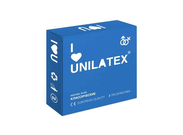 Презервативы классические Unilatex Natural Plain, 3 шт 1