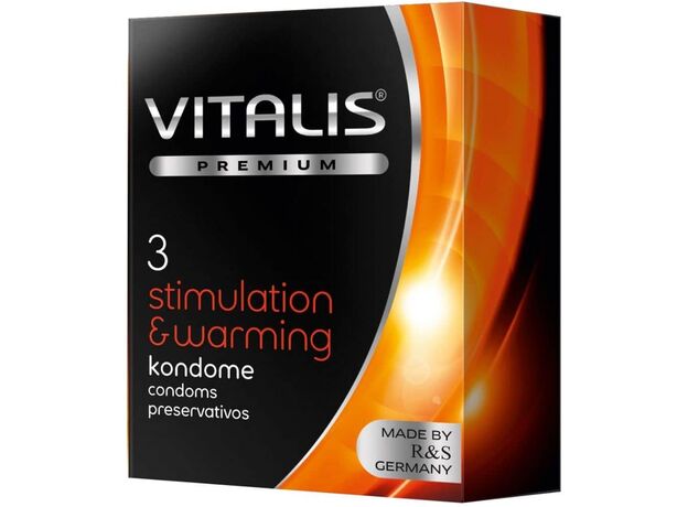 Презервативы с согревающим эффектом Vitalis Stimulation, 3 шт 1