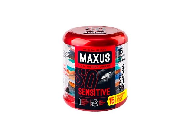 Презервативы ультратонкие Maxus Sensitive, 15 шт 1