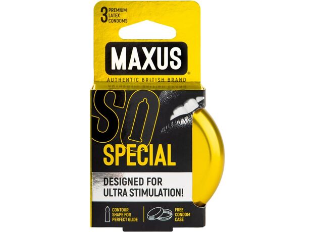 Презервативы "Maxus" Special №3 точечно-ребристые, 3 шт. 1