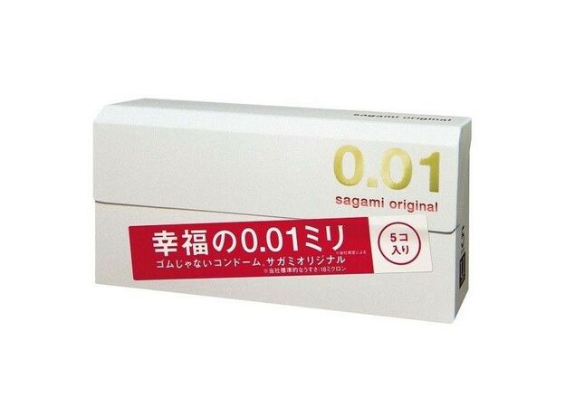 Презервативы полиуретановые Sagami 0.01, 5 шт 1